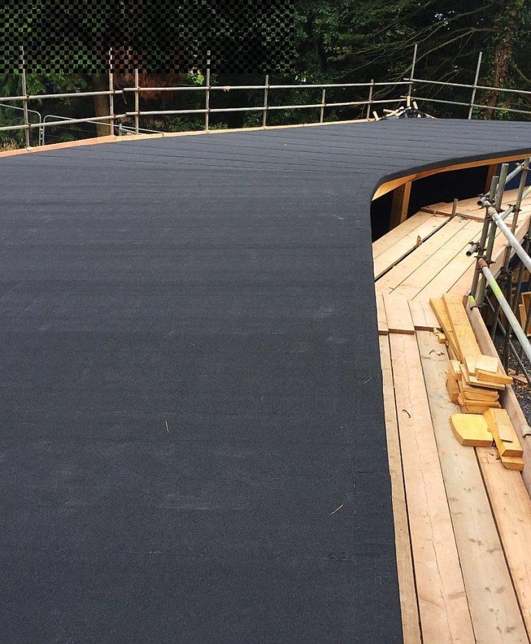flat roof black