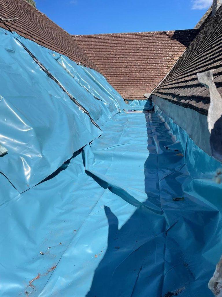 sheets on roof